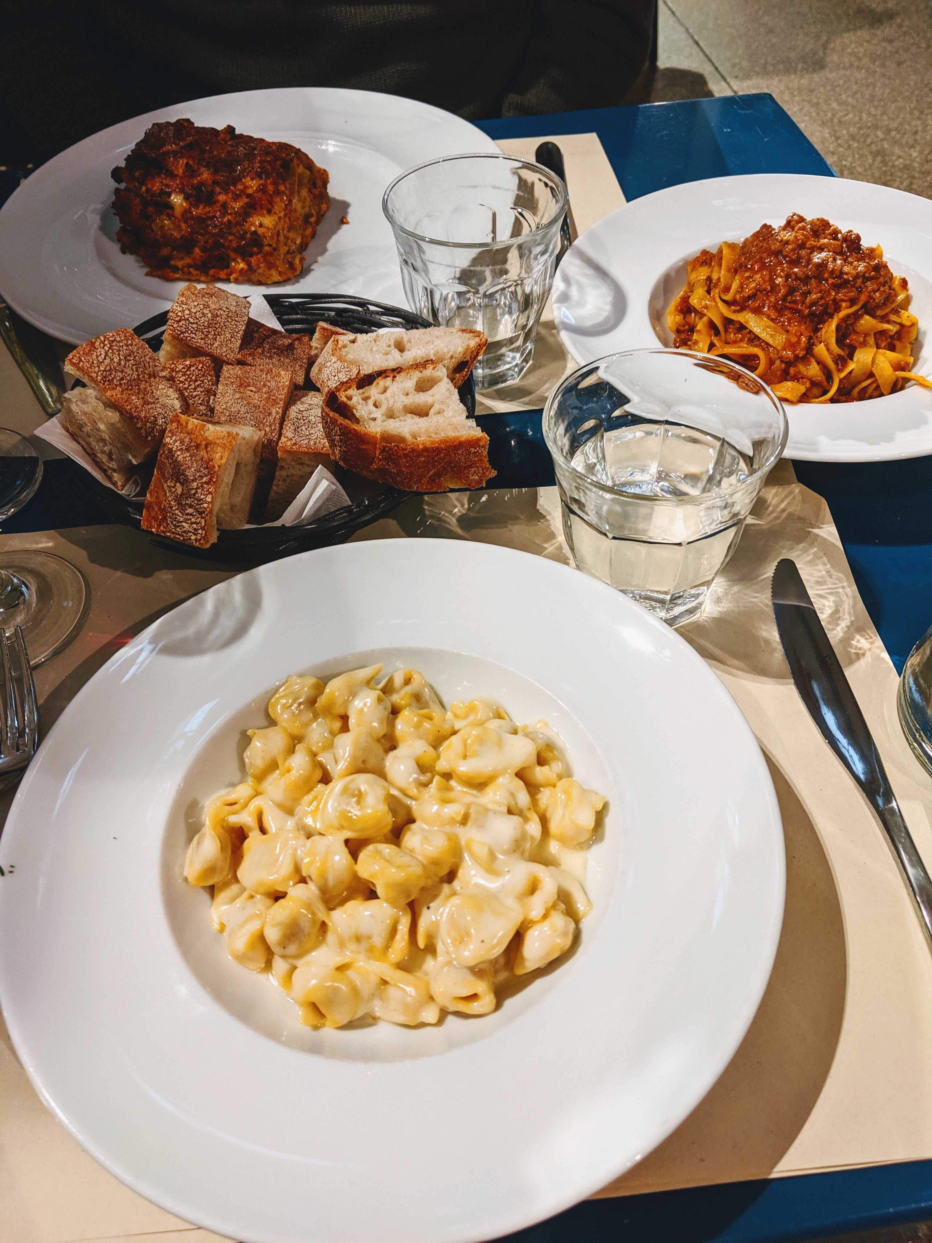 A Pasta Feast in Bologna, Italy